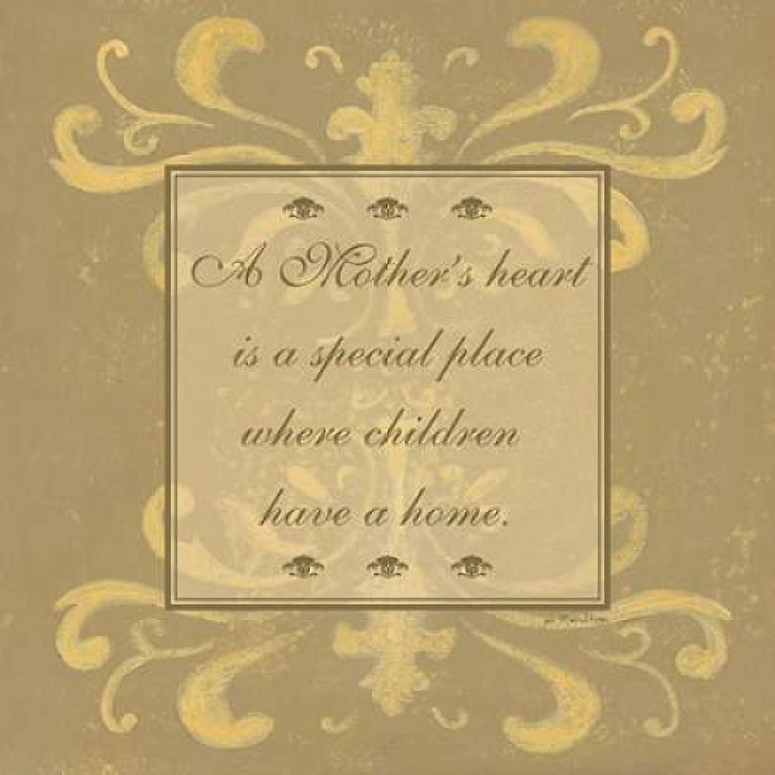 A Mothers Heart Canvas Art - Jo Moulton (24 x 24)