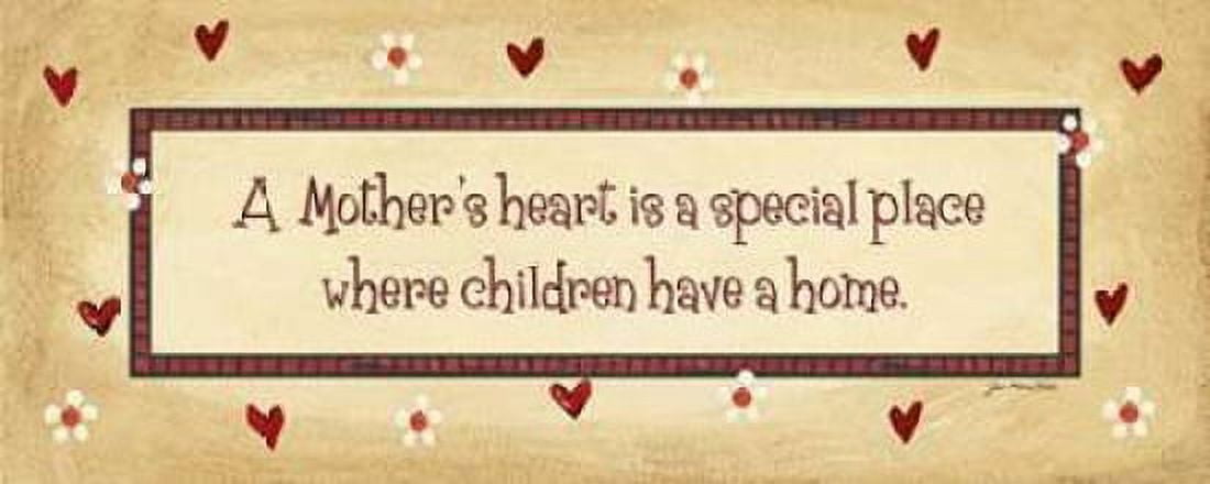 A Mothers Heart Canvas Art - Jo Moulton (24 x 48)