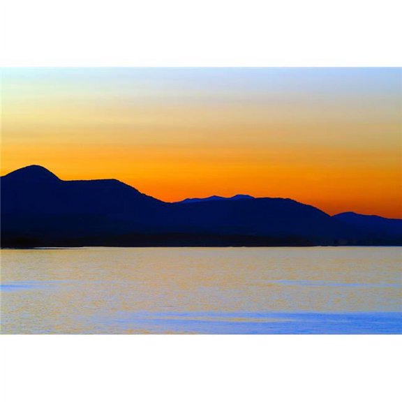 A Mountain Silhouette Poster Print by Raven Regan, 34 x 22 - Large