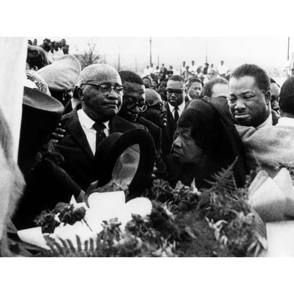 A Mourning Reverend Martin Luther King Sr. History (24 x 18)