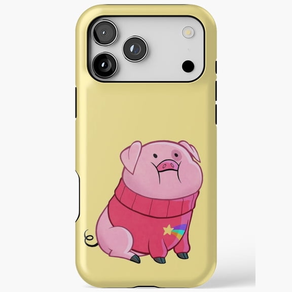 A Mystery Cartoon Inspired Waddles The Pig Art X810 Phone Case Compatible with iPhone 17 16 15 14 13 12 11 Pro Max – Premium Protection