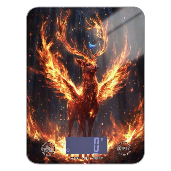 A Mythical Deer Food Scale Digital Kitchen Scale Waterproof Grams Ounces lbs for For Baking and Cooking