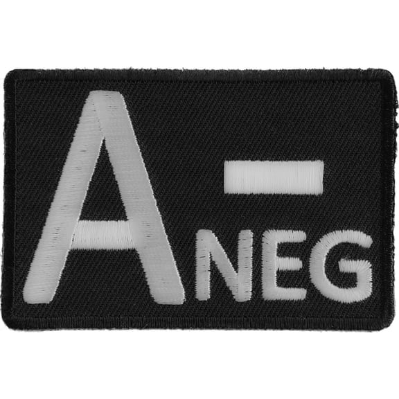 A NEGATIVE Blood Type Patch