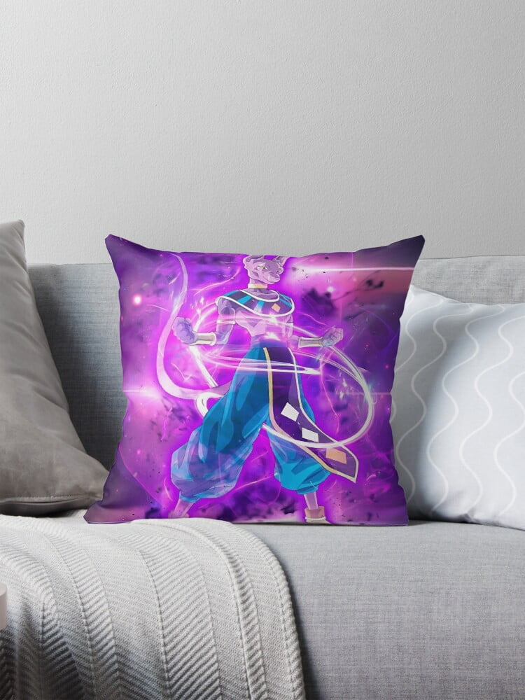 A NEW Beerus Throw Pillow Covers Cases Cushion Cover Case Sofa 16x16 ...