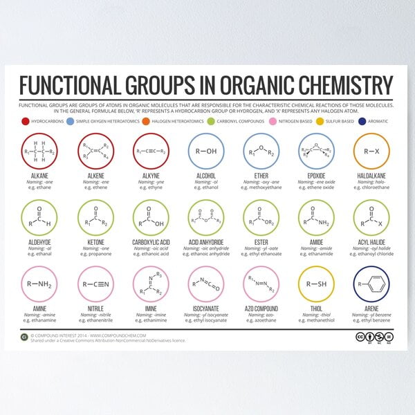 A New Functional Groups In Organic Chemistry Poster - Walmart.com