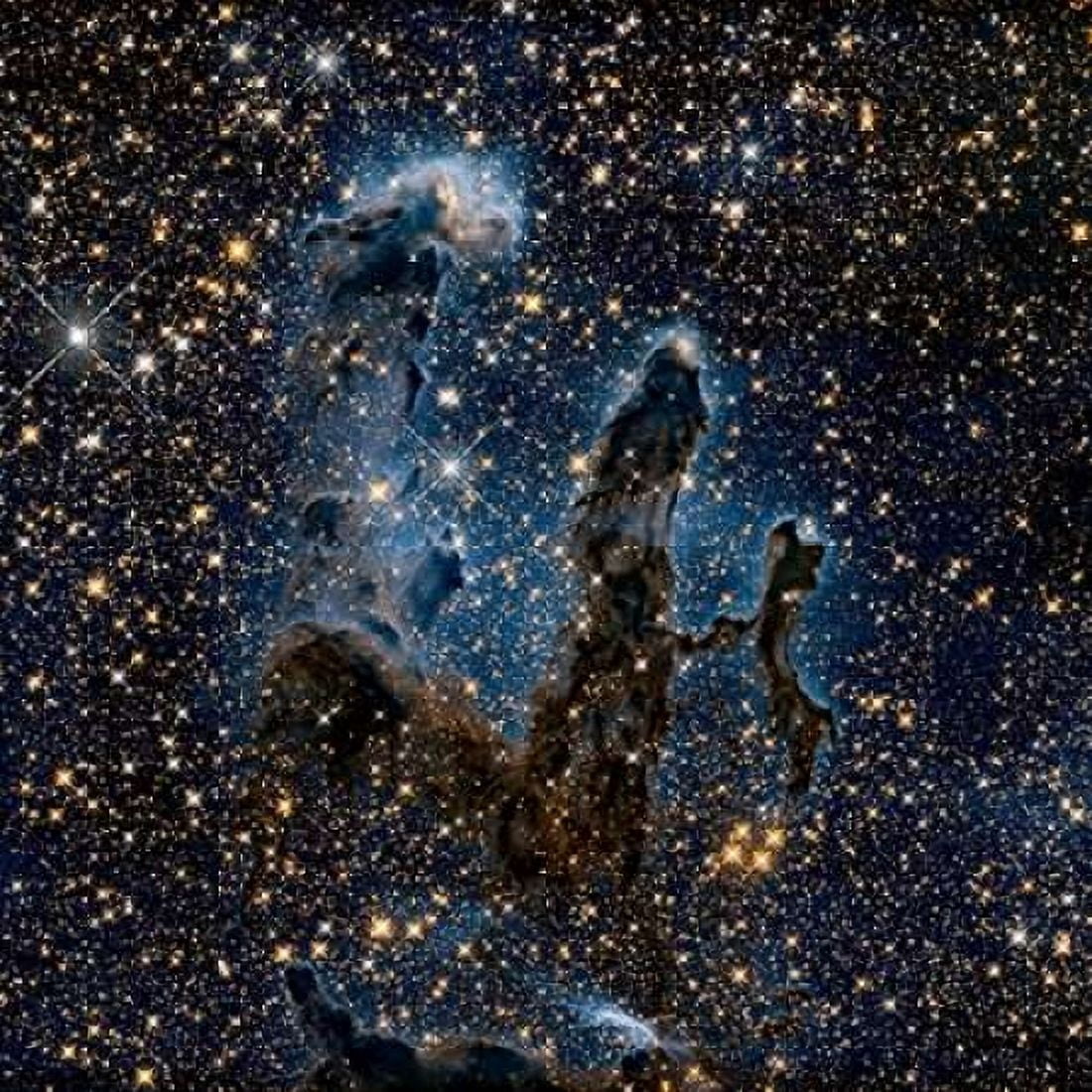 A Near-Infrared View of the Pillars of Creation Canvas Art - NASA (24 x 24)