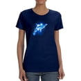 thumbnail image 1 of A Neon Dolphin Shaped T-Shirt Women -Image by Shutterstock, Female x-Large, 1 of 4