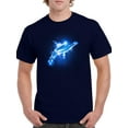 thumbnail image 1 of A Neon Dolphin T-Shirt Men -Image by Shutterstock, Male 5X-Large, 1 of 4