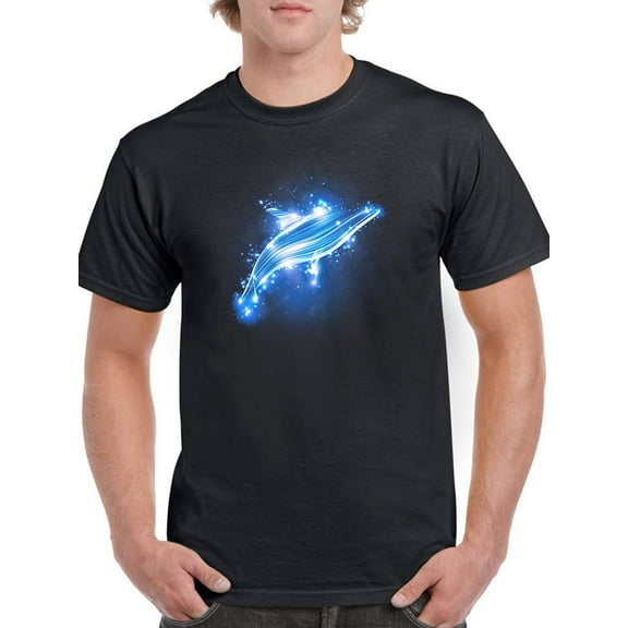 A Neon Dolphin T-Shirt Men -Image by Shutterstock, Male Medium