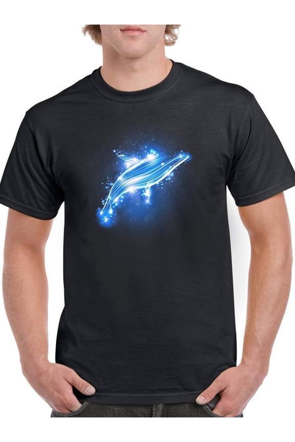 A Neon Dolphin T-Shirt Men -Image by Shutterstock, Male Medium