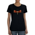 thumbnail image 1 of A Neon Dragonfly Shaped T-Shirt Women -Image by Shutterstock, Female XX-Large, 1 of 4