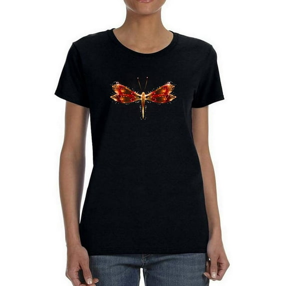 A Neon Dragonfly Shaped T-Shirt Women -Image by Shutterstock, Female XX-Large