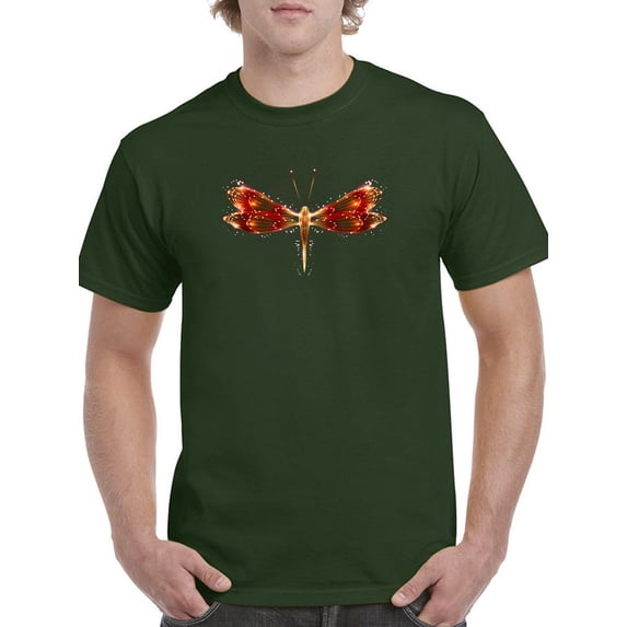 A Neon Dragonfly T-Shirt Men -Image by Shutterstock, Male XX-Large