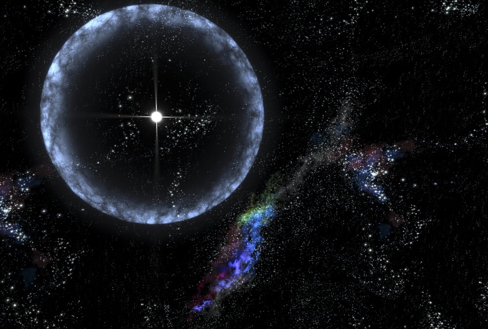 A Neutron star SGR 1806-20 producing a gamma ray flare Canvas Art - Stocktrek Images (34 x 23)
