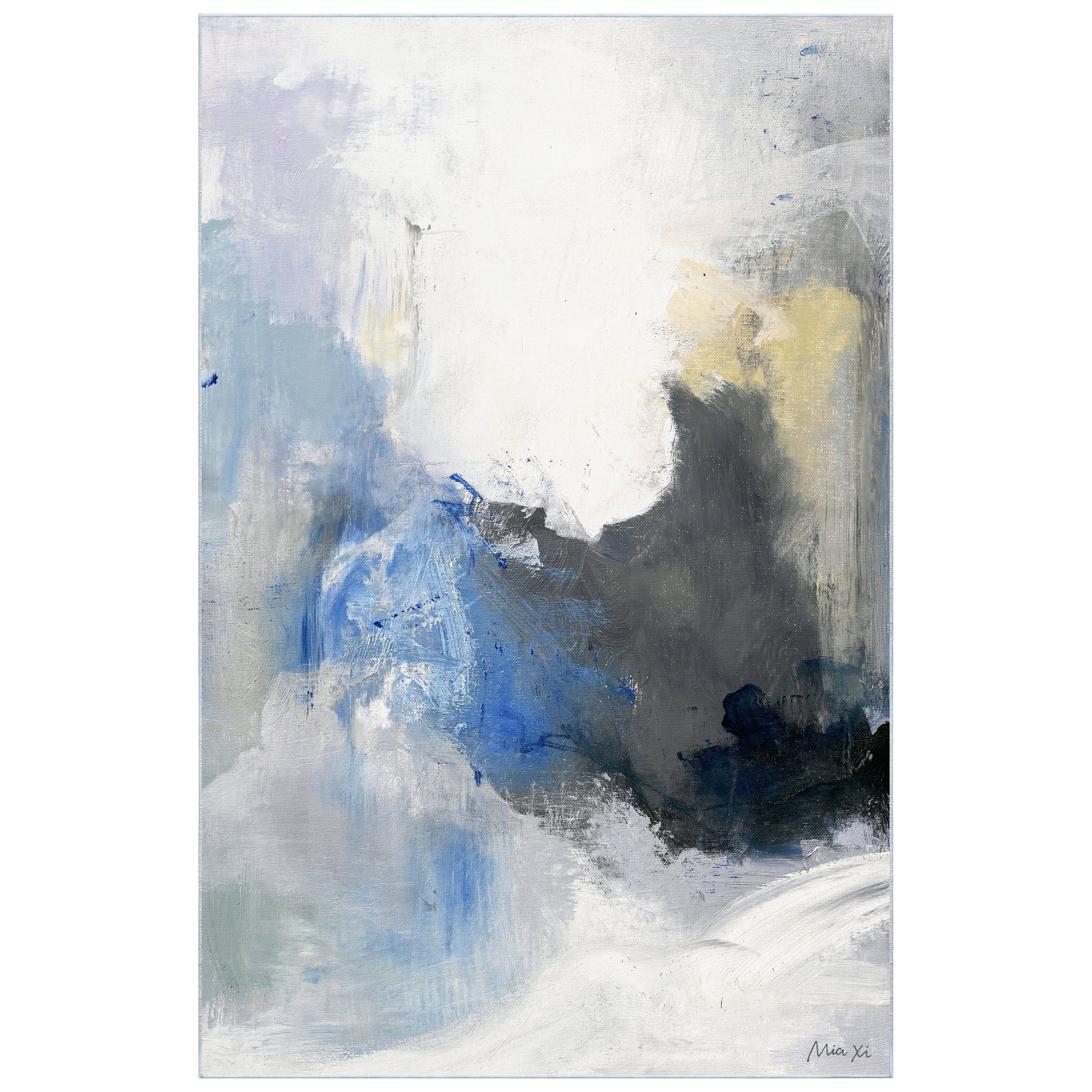 A New Dawn Washable Abstract Art Area Rug size 5'x8'