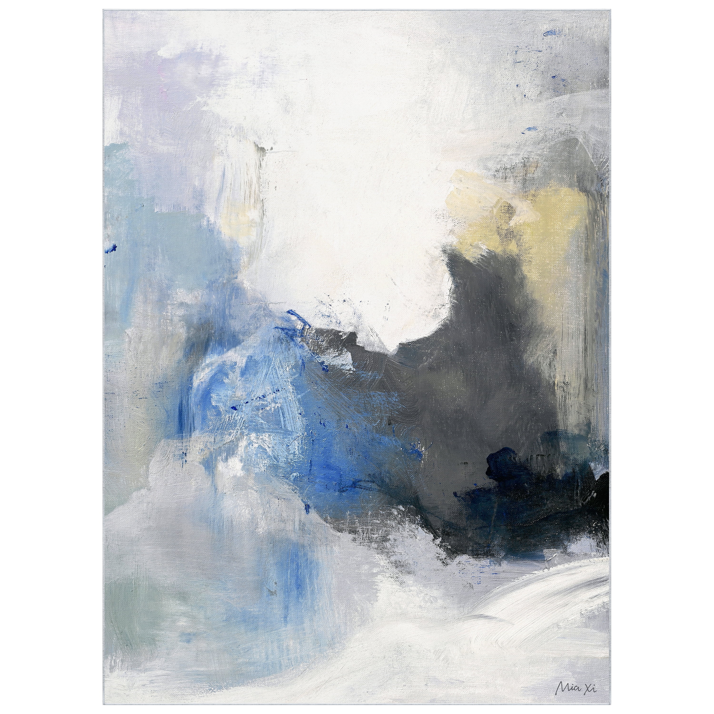A New Dawn Washable Abstract Art Area Rug size 8'x10', Power-loomed, Heavenly Softness with Non-Slipping Backing