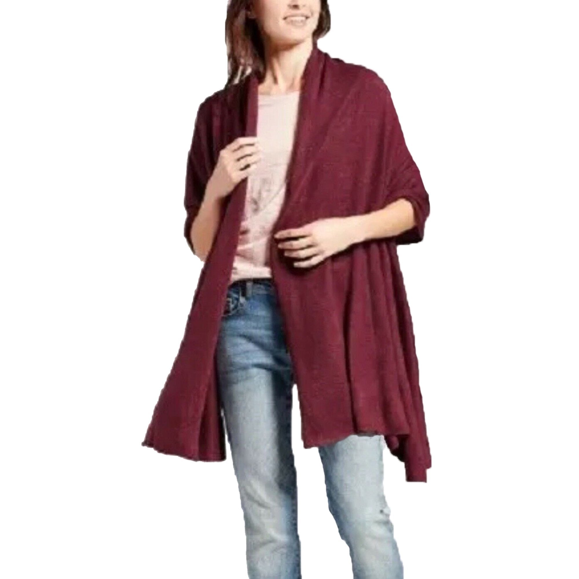 A New Day Blanket Scarf/Wrap, Burgundy, One Size Walmart