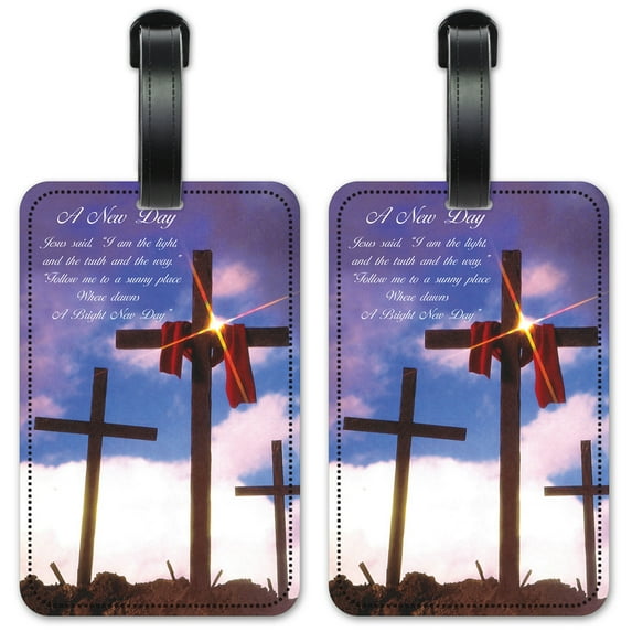 A New Day - Luggage ID Tags / Suitcase Identification Cards - Set of 2