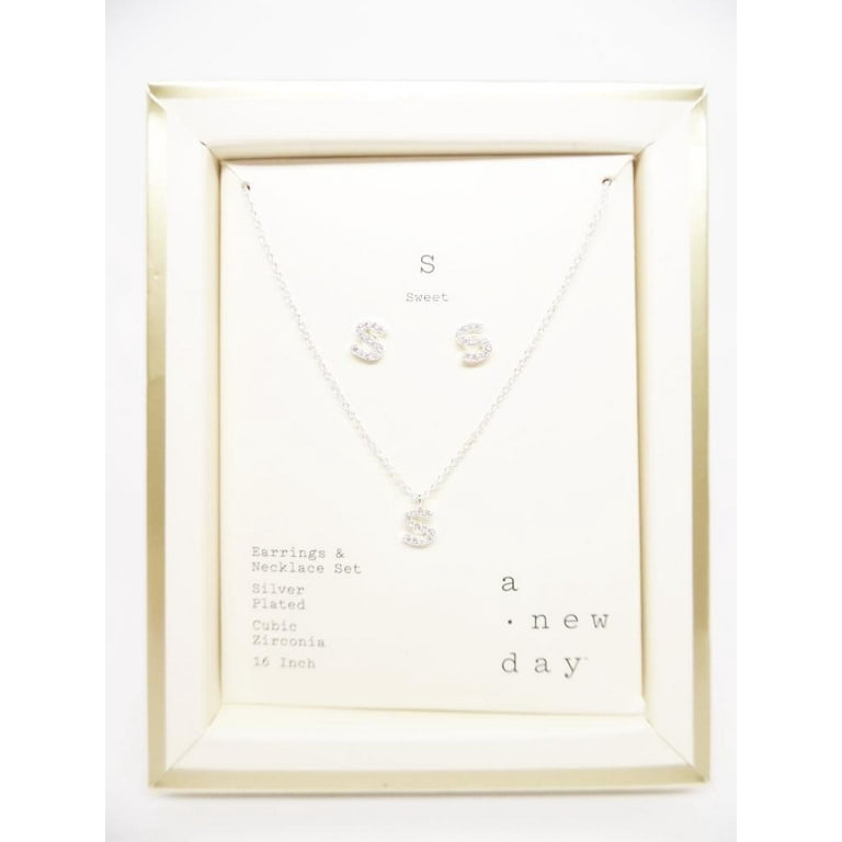 Cubic zirconia earrings and necklace deals sets