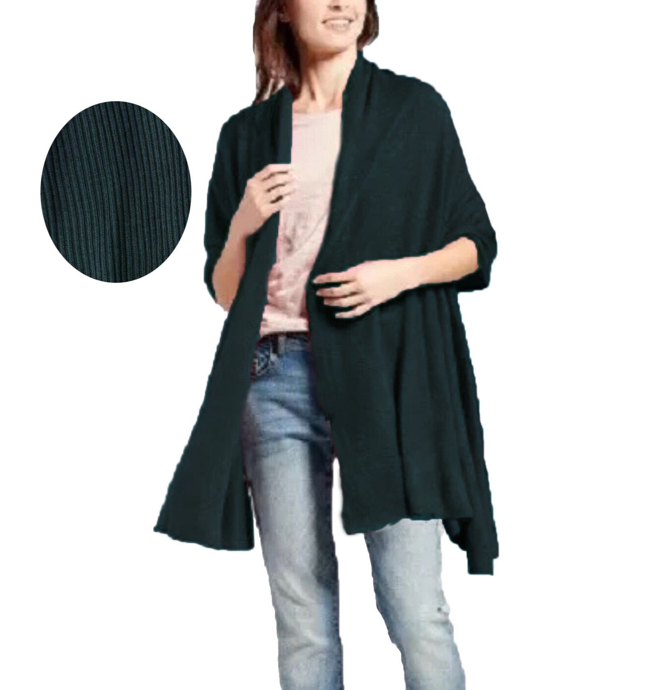 A New Day Women's Blanket Scarf/Wrap, Green, One Size Walmart