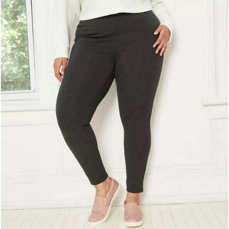 A New Day Women's High-Waisted Pull-On Ankle Length Leggings Gray XS, $25  NWT