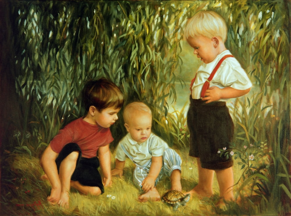 A New Friend Canvas Art - Ron Bayens (18 x 24)