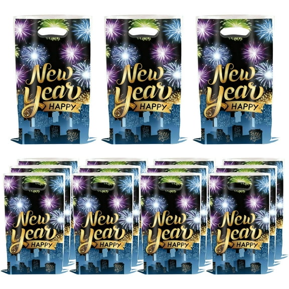 A New Year Party Gift Bags 20-Pack For 2026 Celebration Candy Treat Bags For New Year'S Eve Party Decoration Design A