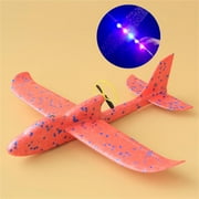 A Nice Gift! Cuhas Electric Airplane Toy, Foam Throwing Glider Plane for Kids, Rechargeable, Summer Outdoor Garden Flying Gadget Game for Children Boys Girls