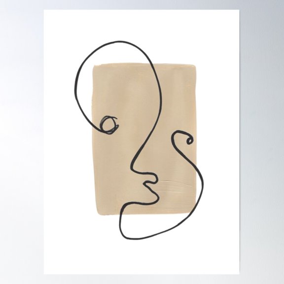 A Nice The Face Art Poster Wall Art, Modern Wall Decor For Living Room Bedroom, 8x12 UNFRAMED