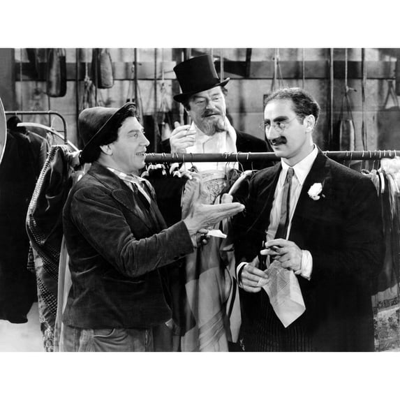 A Night At The Opera Chico Marx Sig Rumann Groucho Marx 1935 Negoitating The Contract Movie Poster Masterprint
