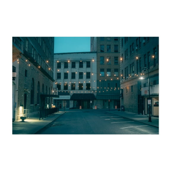 A Night in Bluefield - Bluefield West Virginia Photography Unframed Wall Art Print 5 x 7 inches