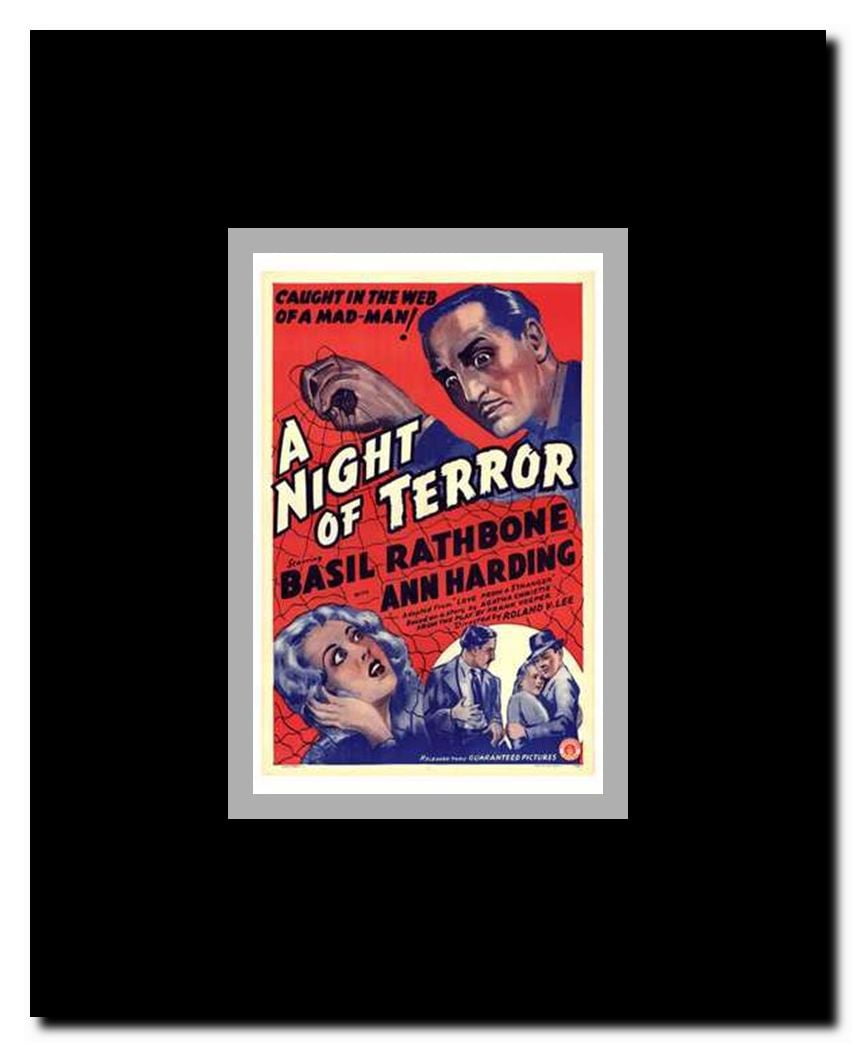 A Night of Terror Framed Movie Poster