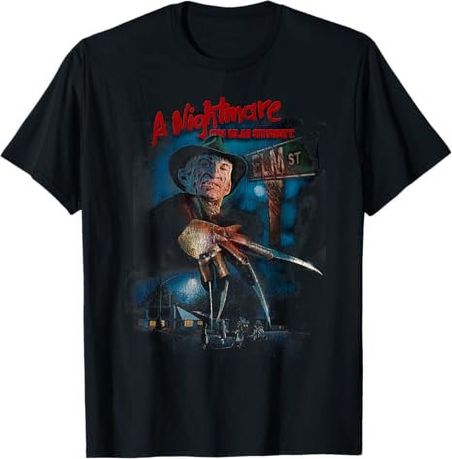 A Nightmare On Elm Street Freddy Poster Fade TShirt, Unisex Tshirt