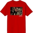thumbnail image 1 of A Nightmare On Elm Street Freddy Smoking Men's Red Crew Neck Short Sleeve Tee-Medium, 1 of 6