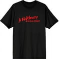 thumbnail image 1 of A Nightmare On Elm Street Logo Men's Black Crew Neck Short Sleeve Tee-Medium, 1 of 2