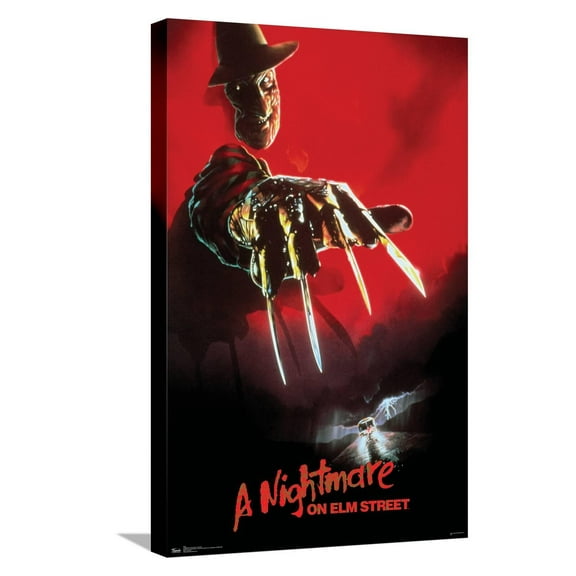 A Nightmare On Elm Street - One Sheet Canvas Wall Poster, 14.725" x 22.375"