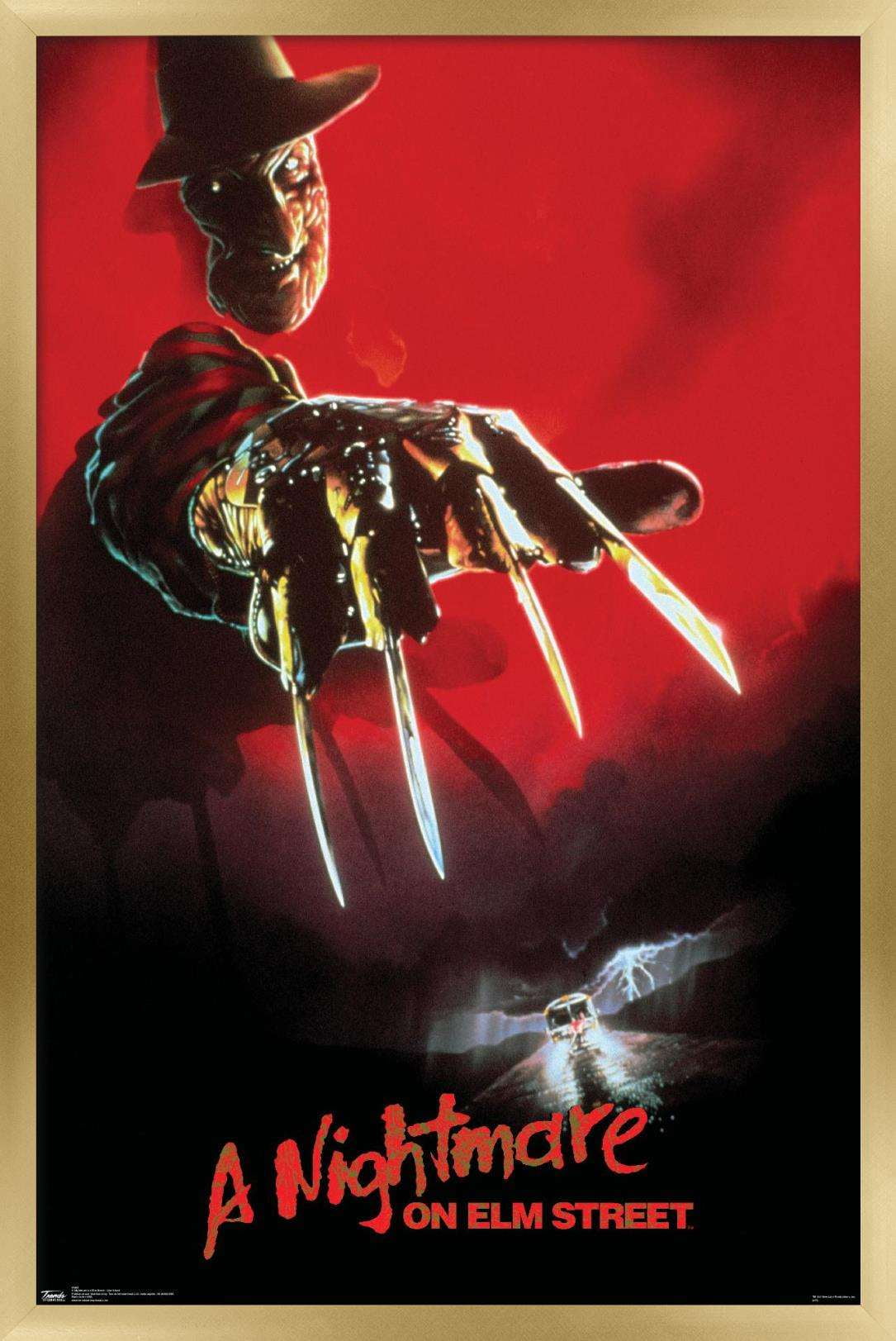 A Nightmare On Elm Street - One Sheet Wall Poster, 14.725" x 22.375", Framed