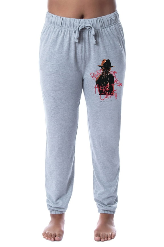 A Nightmare On Elm Street Womens' Freddy Krueger Jogger Sleep Pajama Pants