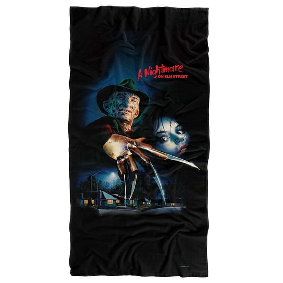 A Nightmare on Elm Street 30'x60' Freddy Poster Beach Towel