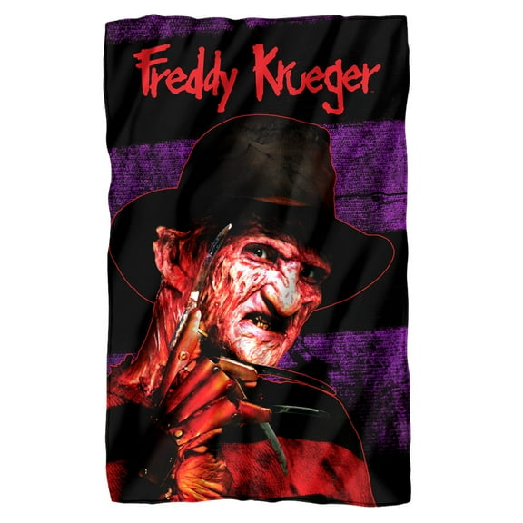 A Nightmare on Elm Street Blanket, 36"x58", Freddy Face, Fleece Blanket