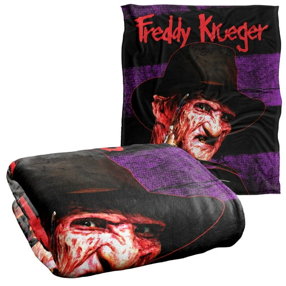 A Nightmare on Elm Street Blanket, 50'x60', Freddy Face, Silky Touch Super Soft Throw Blanket