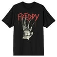 thumbnail image 1 of A Nightmare on Elm Street Freddy Claw Men's Black Short-Sleeve T-shirt-5XL, 1 of 2