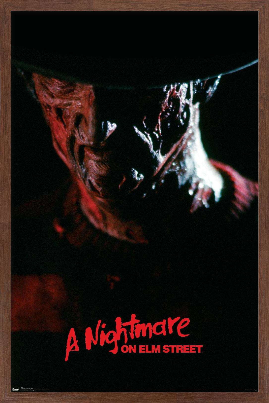 A Nightmare on Elm Street - Freddy Wall Poster, 14.725" x 22.375", Framed
