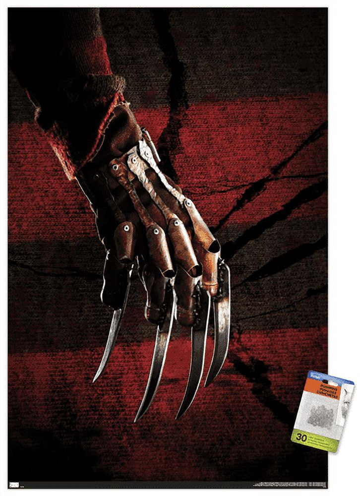 A Nightmare on Elm Street - Hand Stripes Wall Poster with Pushpins, 22.375" x 34"