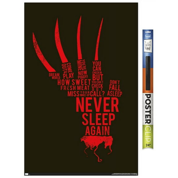 A Nightmare on Elm Street - Hand Text Wall Poster, 22.375" x 34"