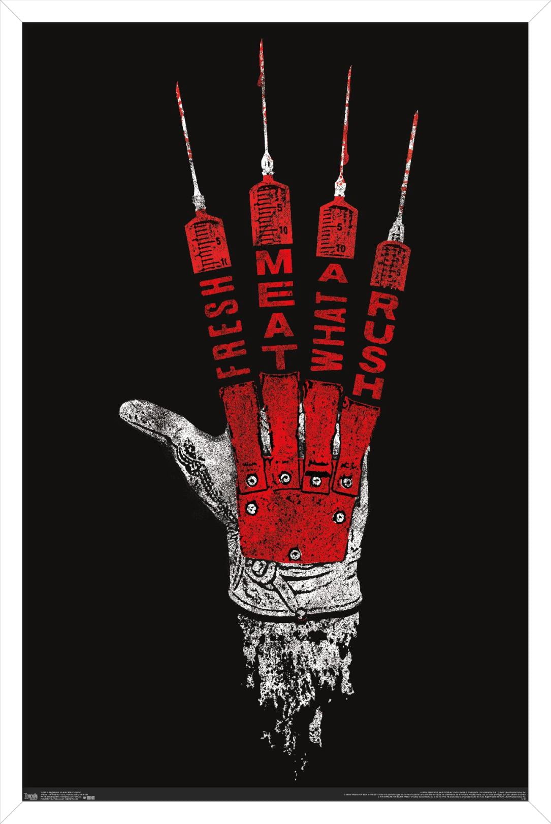 A Nightmare on Elm Street - Hand Wall Poster, 14.725" x 22.375" Framed