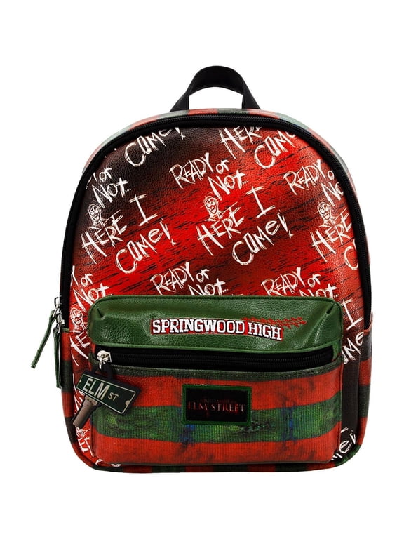 Mini Backpack, Freddy Krueger Small Travel Bag Purse for Men and Women, Multi, 10 Inch