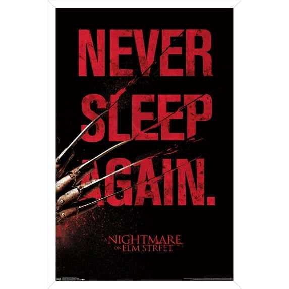 A Nightmare on Elm Street - Sleep Wall Poster, 14.725" x 22.375", Framed