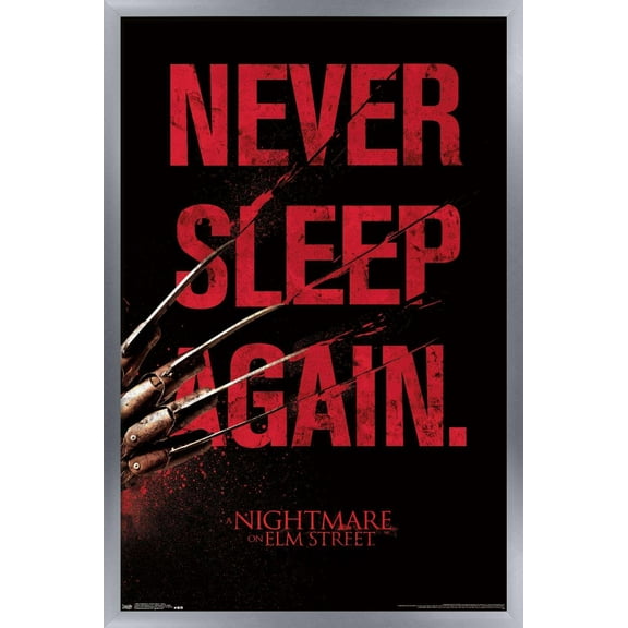 A Nightmare on Elm Street - Sleep Wall Poster, 14.725" x 22.375", Framed