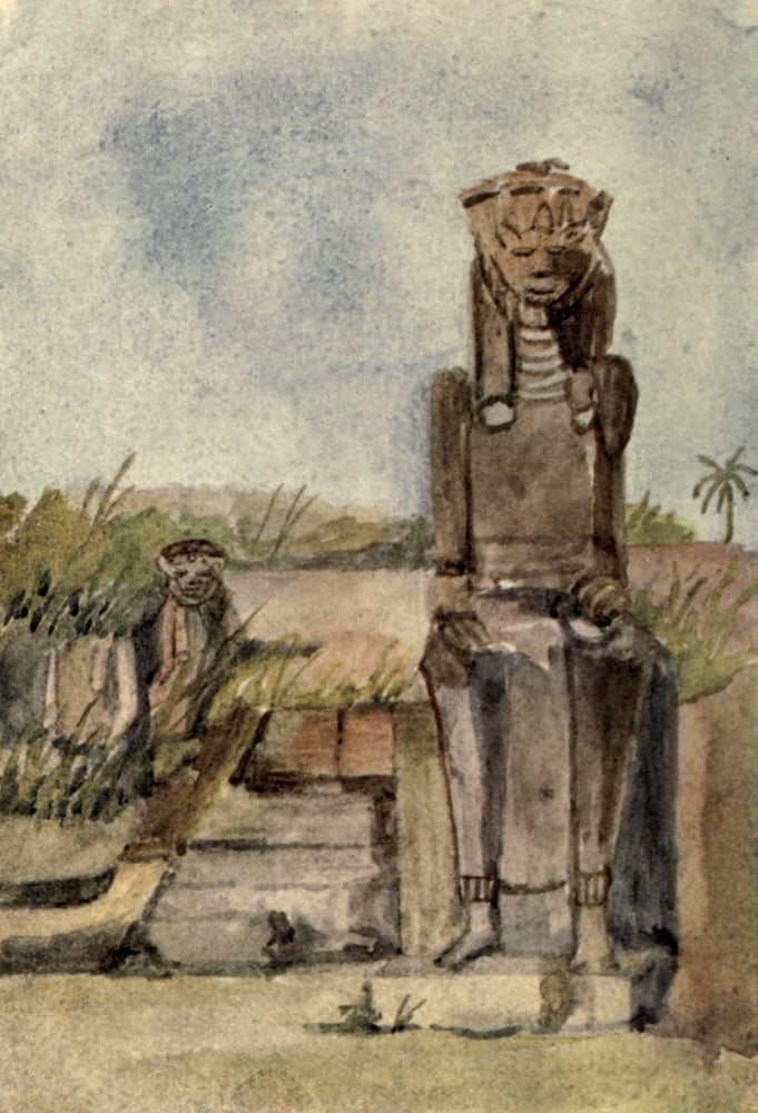 A Nile Journal 1908 A sphinx Canvas Art - Frances M Hornby (18 x 24)